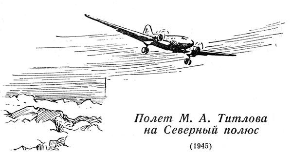 Полет м. а. титлова на северный полюс (1945)